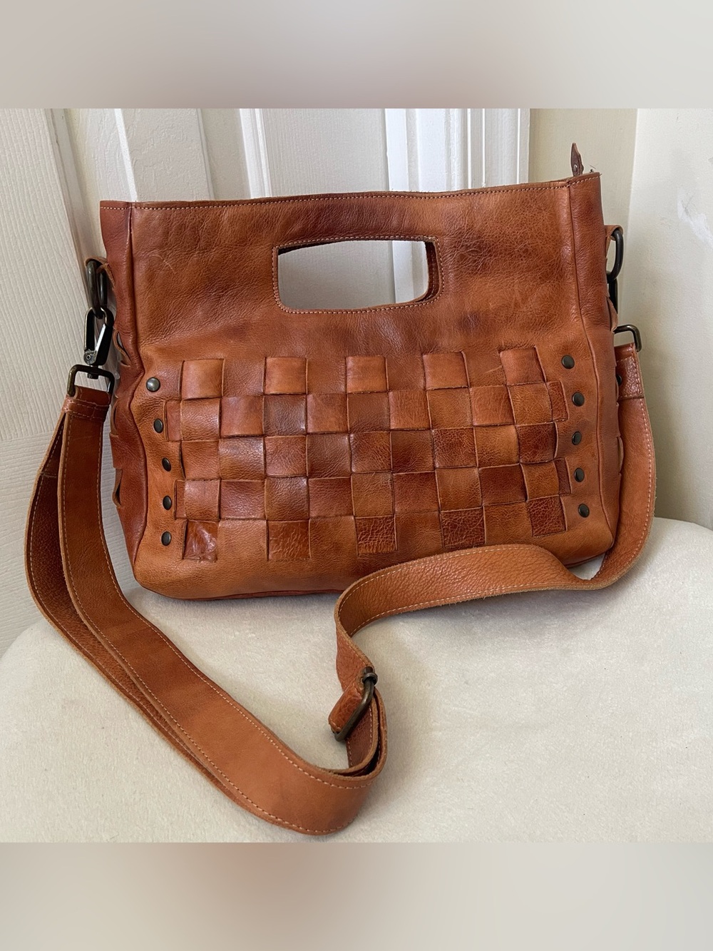 Bed Stu Women's Orchid Dip Dye Crossbody Handbag - Picture 10 of 10